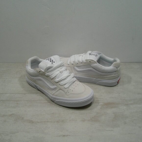 Vans Caldrone Lace up Suede White Sneakers New Size 9 - Picture 5 of 11